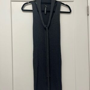 Express Gray Sleeveless Knit Mini Dress